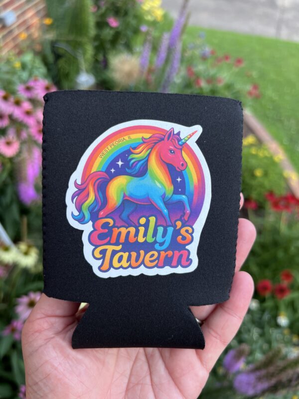 Emily’s Tavern Koozie - Lisa Frank Edition